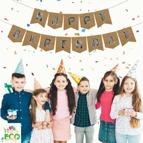 Toptan%20Zarflı%20Banner%20Happy%20Birthday%20Kraft%20Gümüş