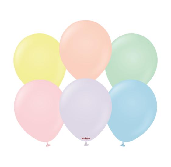 Toptan Kalisan 12’’ Makaron Karışık Balon 100lü