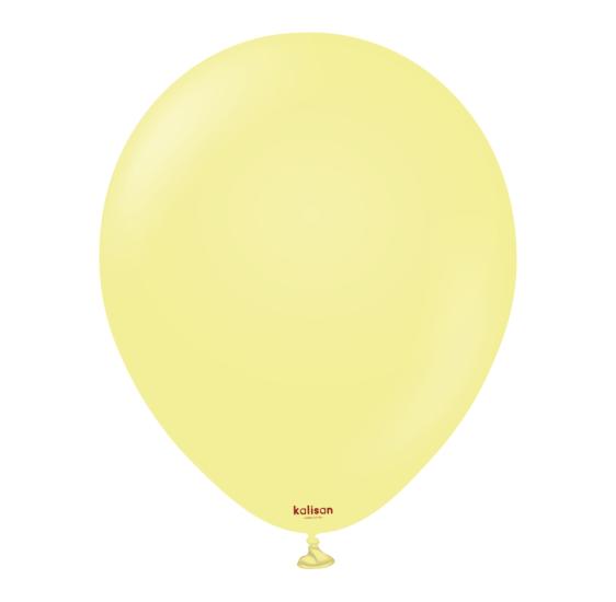 Toptan Kalisan 12’’ Makaron Sarı Balon 100lü