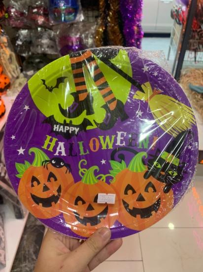 Toptan Halloween Tabak Bardak Seti 8li