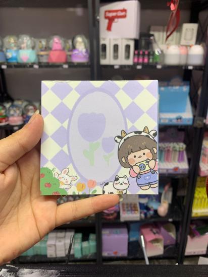 Toptan Kawaii Tasarımlı Memopad Kare Not Defteri