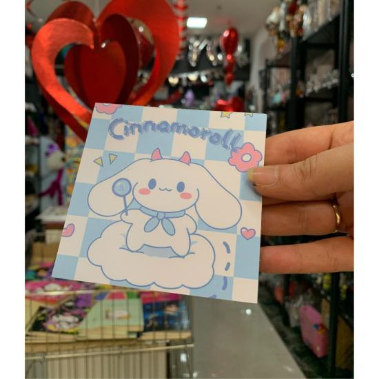 Toptan Kawaii Tasarımlı Memopad Kare Not Defteri