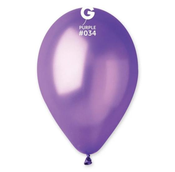 Toptan Gemar 12/11’’ Metalik Mor Balon 100lü