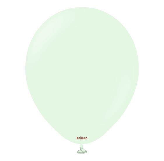 Toptan Kalisan 12’’ Makaron Pale Mint Yeşili Balon 100lü