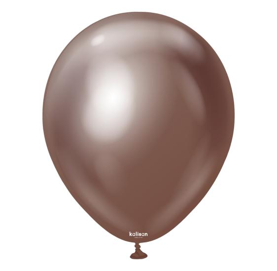 Toptan Kalisan 12’’ Krom Çikolata Kahve Balon 50li