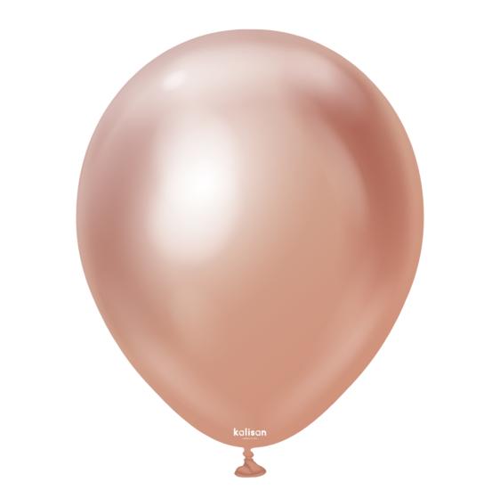 Toptan Kalisan 12’’ Krom Rosegold Balon 50li