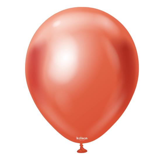 Toptan Kalisan 12’’ Krom Kırmızı Balon 50li