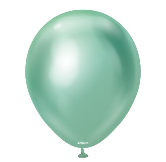 Toptan Kalisan 12’’ Krom Yeşil Balon 50li