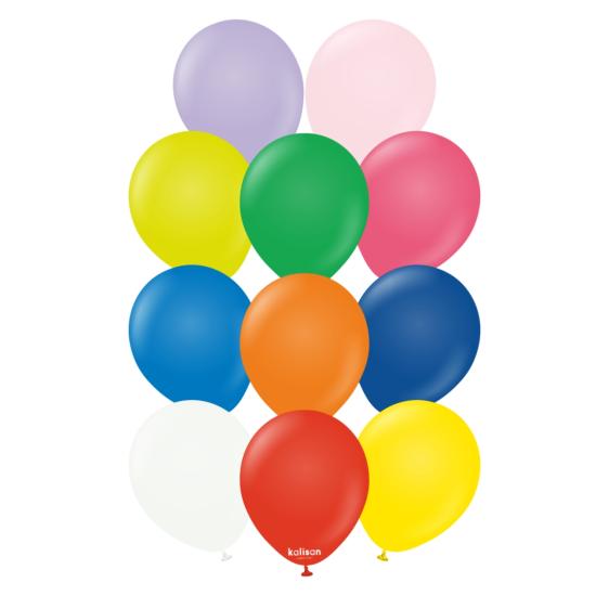 Toptan Kalisan 12’’ Standart Balon Karışık 100lü