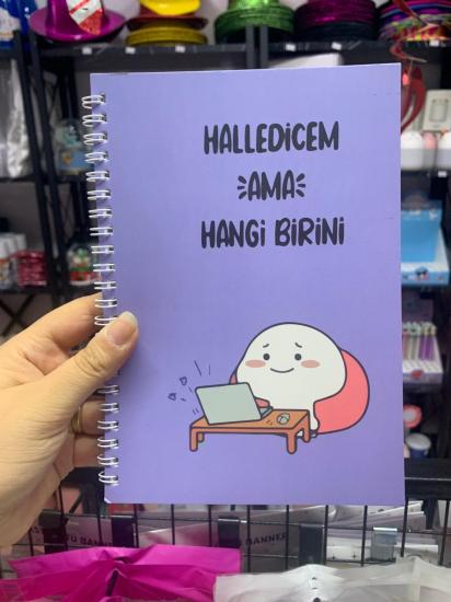 Toptan Esprili Spiralli Çizgili Defter