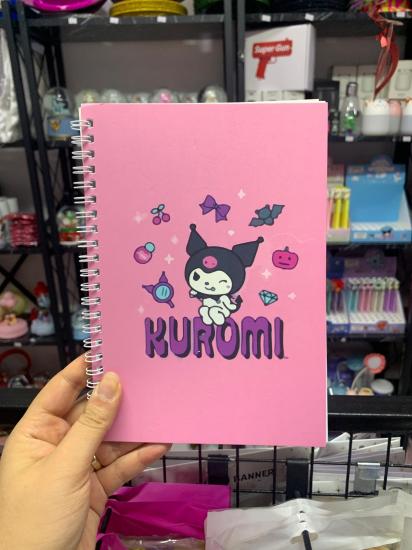 Toptan Kuromi Spiralli Çizgili Defter