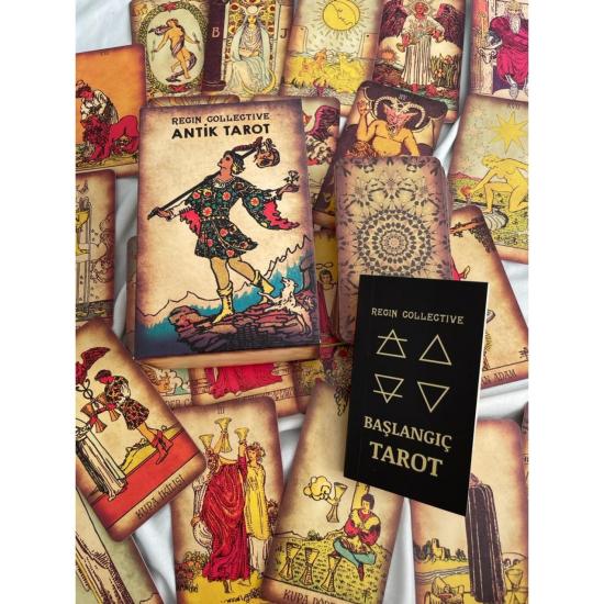 Toptan Antik Tarot 78 Kart ve Başlangıç Tarot Kitabı