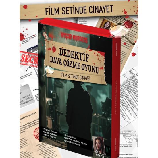 Toptan Dedektif Cinayet Çözme Oyunu-Film Setinde Cinayet Davası